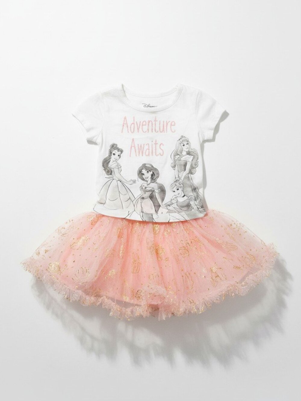 Disney Girls' Princess "Adventure Awaits" 2-piece Outfit